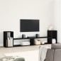 vidaXL Muebles para TV 2 uds madera de ingeniería negro 100x30x50 cm vidaXL Muebles para TV 2 uds madera de ingeniería negro 100x30x50 cm