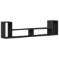 vidaXL Muebles para TV 2 uds madera de ingeniería negro 100x30x50 cm vidaXL Muebles para TV 2 uds madera de ingeniería negro 100x30x50 cm
