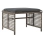 vidaXL Set sofás jardín 4 pzas y cojines ratán sintético vidrio gris vidaXL Set sofás jardín 4 pzas y cojines ratán sintético vidrio gris