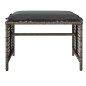 vidaXL Set sofás jardín 4 pzas y cojines ratán sintético vidrio gris vidaXL Set sofás jardín 4 pzas y cojines ratán sintético vidrio gris