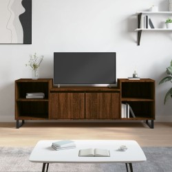 vidaXL Mueble para TV madera contrachapada marrón roble 160x35x55 cm