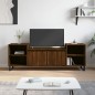 vidaXL Mueble para TV madera contrachapada marrón roble 160x35x55 cm