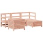 vidaXL Juego de sofás de jardín 5 pzas madera maciza de abeto Douglas vidaXL Juego de sofás de jardín 5 pzas madera maciza de abeto Douglas