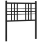 vidaXL Cabecero de metal negro 80 cm vidaXL Cabecero de metal negro 80 cm