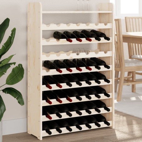 vidaXL Botellero con tablero superior madera de pino 72,5x25x111,5 cm