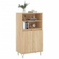 vidaXL Aparador alto madera contrachapada color roble 60x36x110 cm vidaXL Aparador alto madera contrachapada color roble 60x36x110 cm