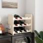 vidaXL Botellero madera maciza de pino 43x25x37 cm