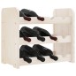 vidaXL Botellero madera maciza de pino 43x25x37 cm