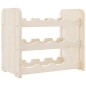 vidaXL Botellero madera maciza de pino 43x25x37 cm