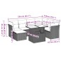 vidaXL Set de sofás de jardín 8 piezas y cojines ratán sintético negro vidaXL Set de sofás de jardín 8 piezas y cojines ratán sintético negro