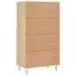 vidaXL Aparador alto madera contrachapada color roble 60x36x110 cm vidaXL Aparador alto madera contrachapada color roble 60x36x110 cm