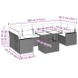 vidaXL Set de sofás de jardín 8 piezas y cojines ratán sintético negro vidaXL Set de sofás de jardín 8 piezas y cojines ratán sintético negro