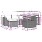 vidaXL Set de sofás de jardín 7 pzas con cojines ratán sintético negro vidaXL Set de sofás de jardín 7 pzas con cojines ratán sintético negro