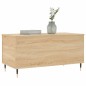 vidaXL Mesa de centro madera contrachapada roble Sonoma 90x44,5x45 cm