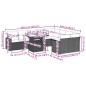 vidaXL Set de sofás de jardín 10 pzas cojines ratán sintético negro vidaXL Set de sofás de jardín 10 pzas cojines ratán sintético negro