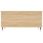 vidaXL Mesa de centro madera contrachapada roble Sonoma 90x44,5x45 cm
