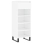 vidaXL Mueble zapatero madera contrachapada blanco brillo 40x36x105 cm vidaXL Mueble zapatero madera contrachapada blanco brillo 40x36x105 cm