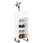 vidaXL Mueble zapatero madera contrachapada blanco brillo 40x36x105 cm vidaXL Mueble zapatero madera contrachapada blanco brillo 40x36x105 cm