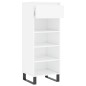 vidaXL Mueble zapatero madera contrachapada blanco brillo 40x36x105 cm vidaXL Mueble zapatero madera contrachapada blanco brillo 40x36x105 cm