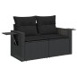 vidaXL Set de sofás de jardín 10 pzas cojines ratán sintético negro vidaXL Set de sofás de jardín 10 pzas cojines ratán sintético negro