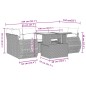 vidaXL Set de sofás de jardín 7 pzas con cojines ratán sintético negro vidaXL Set de sofás de jardín 7 pzas con cojines ratán sintético negro
