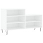 vidaXL Mueble zapatero madera contrachapada blanco 102x36x60 cm vidaXL Mueble zapatero madera contrachapada blanco 102x36x60 cm