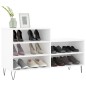 vidaXL Mueble zapatero madera contrachapada blanco 102x36x60 cm vidaXL Mueble zapatero madera contrachapada blanco 102x36x60 cm