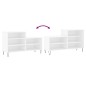 vidaXL Mueble zapatero madera contrachapada blanco 102x36x60 cm vidaXL Mueble zapatero madera contrachapada blanco 102x36x60 cm
