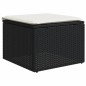 vidaXL Set de sofás de jardín 8 piezas y cojines ratán sintético negro vidaXL Set de sofás de jardín 8 piezas y cojines ratán sintético negro