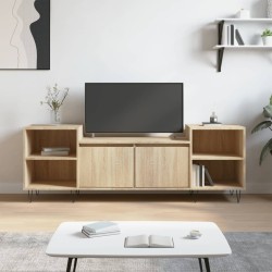 vidaXL Mueble para TV madera contrachapada roble Sonoma 160x35x55 cm