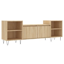 vidaXL Mueble para TV madera contrachapada roble Sonoma 160x35x55 cm