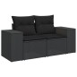 vidaXL Set de sofás de jardín 7 pzas con cojines ratán sintético negro vidaXL Set de sofás de jardín 7 pzas con cojines ratán sintético negro