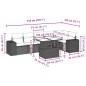 vidaXL Set de sofás de jardín 7 pzas con cojines ratán sintético negro vidaXL Set de sofás de jardín 7 pzas con cojines ratán sintético negro