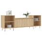 vidaXL Mueble para TV madera contrachapada roble Sonoma 160x35x55 cm