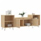 vidaXL Mueble para TV madera contrachapada roble Sonoma 160x35x55 cm