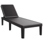 vidaXL Tumbona de polipropileno negro 159x57x83,5 cm vidaXL Tumbona de polipropileno negro 159x57x83,5 cm