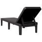 vidaXL Tumbona de polipropileno negro 159x57x83,5 cm vidaXL Tumbona de polipropileno negro 159x57x83,5 cm