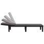 vidaXL Tumbona de polipropileno negro 159x57x83,5 cm vidaXL Tumbona de polipropileno negro 159x57x83,5 cm
