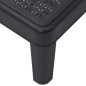 vidaXL Tumbona de polipropileno negro 159x57x83,5 cm vidaXL Tumbona de polipropileno negro 159x57x83,5 cm