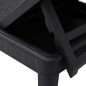 vidaXL Tumbona de polipropileno negro 159x57x83,5 cm vidaXL Tumbona de polipropileno negro 159x57x83,5 cm