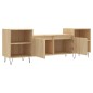 vidaXL Mueble para TV madera contrachapada roble Sonoma 160x35x55 cm