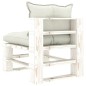 vidaXL Set muebles de palets para jardín 9 pzas madera cojines beige vidaXL Set muebles de palets para jardín 9 pzas madera cojines beige