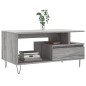vidaXL Mesa de centro madera contrachapada gris Sonoma 90x49x45 cm vidaXL Mesa de centro madera contrachapada gris Sonoma 90x49x45 cm