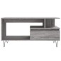 vidaXL Mesa de centro madera contrachapada gris Sonoma 90x49x45 cm vidaXL Mesa de centro madera contrachapada gris Sonoma 90x49x45 cm