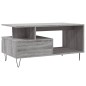 vidaXL Mesa de centro madera contrachapada gris Sonoma 90x49x45 cm vidaXL Mesa de centro madera contrachapada gris Sonoma 90x49x45 cm