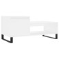 vidaXL Mesa de centro madera contrachapada blanco 100x50x45 cm vidaXL Mesa de centro madera contrachapada blanco 100x50x45 cm