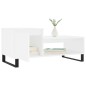 vidaXL Mesa de centro madera contrachapada blanco 100x50x45 cm vidaXL Mesa de centro madera contrachapada blanco 100x50x45 cm