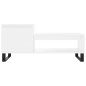 vidaXL Mesa de centro madera contrachapada blanco 100x50x45 cm vidaXL Mesa de centro madera contrachapada blanco 100x50x45 cm