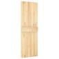 vidaXL Puerta corredera con herrajes madera maciza de pino 70x210 cm vidaXL Puerta corredera con herrajes madera maciza de pino 70x210 cm