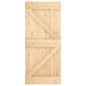 vidaXL Puerta corredera con herrajes madera maciza de pino 90x210 cm